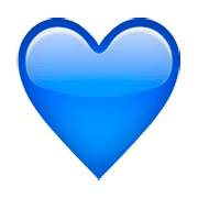 Emoji 💙 Cuore Azzurro su Apple iOS 8.3.
