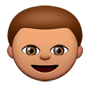 👦🏽 Emoji Niño: Tono De Piel Medio en Apple iOS 8.3.