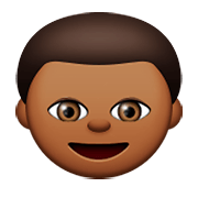 👦🏾 Emoji Junge: mitteldunkle Hautfarbe Apple iOS 8.3.