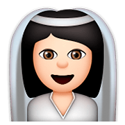 👰🏻 Emoji Novia Con Velo: Tono De Piel Claro en Apple iOS 8.3.