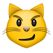 😼 Emoji Rosto De Gato Com Sorriso Irônico na Apple iOS 8.3.