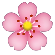 🌸 Emoji Flor De Cerezo en Apple iOS 8.3.