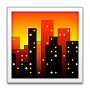 Émoji 🌆 Ville Au Crépuscule sur Apple iOS 8.3.