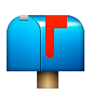 Emoji 📫 Cassetta Postale Chiusa Bandierina Alzata su Apple iOS 8.3.