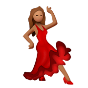 Emoji 💃🏽 Donna Che Balla: Carnagione Olivastra su Apple iOS 8.3.