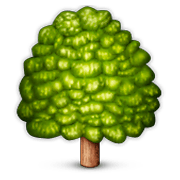 🌳 Emoji árvore Caidiça na Apple iOS 8.3.