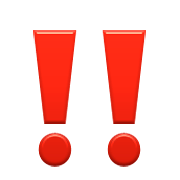 Emoji ‼️ Doppio Punto Esclamativo su Apple iOS 8.3.