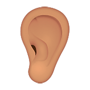 Emoji 👂🏽 Orecchio: Carnagione Olivastra su Apple iOS 8.3.