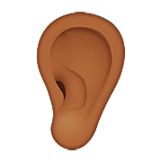 Emoji 👂🏾 Orecchio: Carnagione Abbastanza Scura su Apple iOS 8.3.
