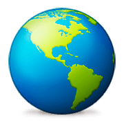 Émoji 🌎 Globe Tourné Sur Les Amériques sur Apple iOS 8.3.