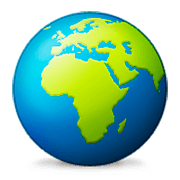 Émoji 🌍 Globe Tourné Sur L’Afrique Et L’Europe sur Apple iOS 8.3.