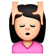 💆🏻 Emoji Pessoa Recebendo Massagem Facial: Pele Clara na Apple iOS 8.3.