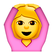 Emoji 🙆 Persona Con Gesto OK su Apple iOS 8.3.