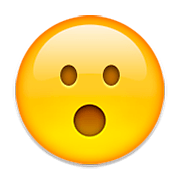 😮 Emoji Gesicht mit offenem Mund Apple iOS 8.3.