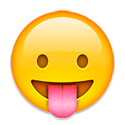 Emoji 😛 Faccina Che Mostra La Lingua su Apple iOS 8.3.