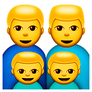 👨‍👨‍👦‍👦 Emoji Familia: Hombre, Hombre, Niño, Niño en Apple iOS 8.3.
