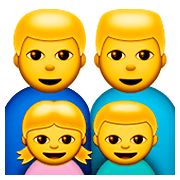 👨‍👨‍👧‍👦 Emoji Familia: Hombre, Hombre, Niña, Niño en Apple iOS 8.3.