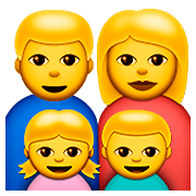 Emoji 👨‍👩‍👧‍👦 Famiglia: Uomo, Donna, Bambina E Bambino su Apple iOS 8.3.