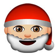 🎅🏼 Emoji Papai Noel: Pele Morena Clara na Apple iOS 8.3.