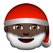 🎅🏿 Emoji Weihnachtsmann: dunkle Hautfarbe Apple iOS 8.3.