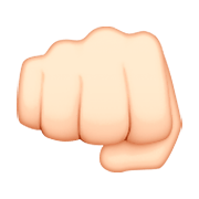 Emoji 👊🏻 Pugno Chiuso: Carnagione Chiara su Apple iOS 8.3.