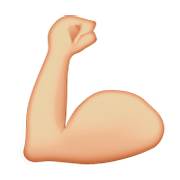 💪🏼 Emoji Bíceps Flexionado: Tono De Piel Claro Medio en Apple iOS 8.3.