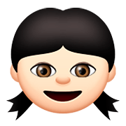 Emoji 👧🏻 Bambina: Carnagione Chiara su Apple iOS 8.3.