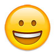 Emoji 😀 Faccina Con Un Gran Sorriso su Apple iOS 8.3.