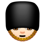 💂🏻 Emoji Wachmann/Wachfrau: helle Hautfarbe Apple iOS 8.3.