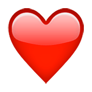 Émoji ❤️ Cœur Rouge sur Apple iOS 8.3.