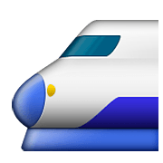 Emoji 🚅 Treno Alta Velocità Punta Arrotondata su Apple iOS 8.3.