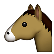 Emoji 🐴 Muso Di Cavallo su Apple iOS 8.3.