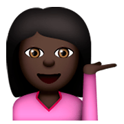 💁🏿 Emoji Infoschalter-Mitarbeiter(in): dunkle Hautfarbe Apple iOS 8.3.