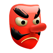 👺 Emoji Demonio Japonés Tengu en Apple iOS 8.3.