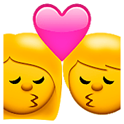 👩‍❤️‍💋‍👨 Emoji Beso: Mujer Y Hombre en Apple iOS 8.3.