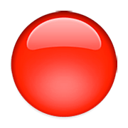 Émoji 🔴 Disque Rouge sur Apple iOS 8.3.