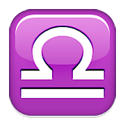 Emoji ♎ Segno Zodiacale Della Bilancia su Apple iOS 8.3.