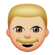 Emoji 👨🏼 Uomo: Carnagione Abbastanza Chiara su Apple iOS 8.3.