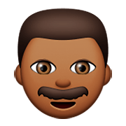 Emoji 👨🏾 Uomo: Carnagione Abbastanza Scura su Apple iOS 8.3.