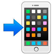 📲 Emoji Mobiltelefon mit Pfeil Apple iOS 8.3.