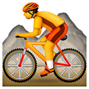 Emoji 🚵 Ciclista Di Mountain Bike su Apple iOS 8.3.