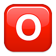 🅾️ Emoji Großbuchstabe O in rotem Quadrat Apple iOS 8.3.