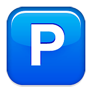 🅿️ Emoji Großbuchstabe P in blauem Quadrat Apple iOS 8.3.