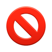 Émoji 🚫 Symbole D’interdiction sur Apple iOS 8.3.
