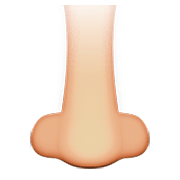 Emoji 👃🏼 Naso: Carnagione Abbastanza Chiara su Apple iOS 8.3.