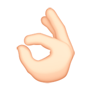 Emoji 👌🏻 Mano Che Fa OK: Carnagione Chiara su Apple iOS 8.3.