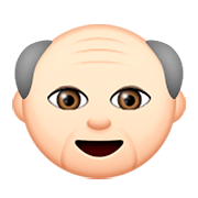 Emoji 👴🏻 Uomo Anziano: Carnagione Chiara su Apple iOS 8.3.