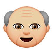 Emoji 👴🏼 Uomo Anziano: Carnagione Abbastanza Chiara su Apple iOS 8.3.
