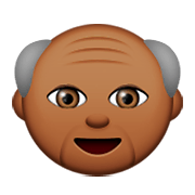 Emoji 👴🏾 Uomo Anziano: Carnagione Abbastanza Scura su Apple iOS 8.3.