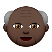 Émoji 👴🏿 Homme âgé : Peau Foncée sur Apple iOS 8.3.